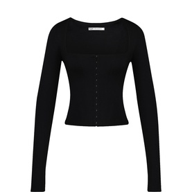 Balconette Corset Long-Sleeved Top