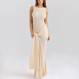 Kaia Draped Knit Dress