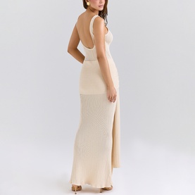 Kaia Draped Knit Dress
