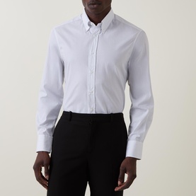 Shadow Stripe Single-Cuff Shirt