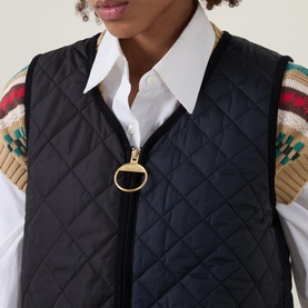 Heslerton Logo Quilted Gilet