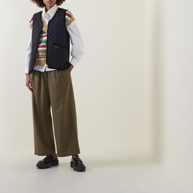 Heslerton Logo Quilted Gilet