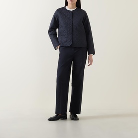 Cashel Collarless Quilted Jacket