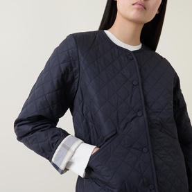 Cashel Collarless Quilted Jacket