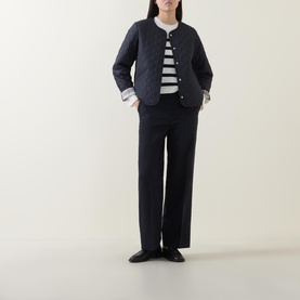 Cashel Collarless Quilted Jacket