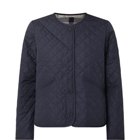 Cashel Collarless Quilted Jacket