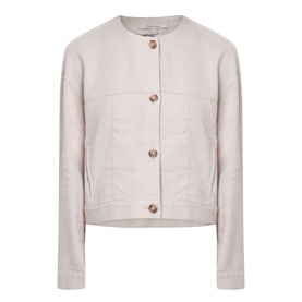 Gabby Collarless Overshirt