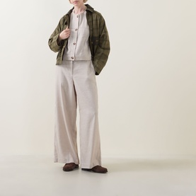Gabby Collarless Overshirt