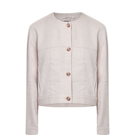 Gabby Collarless Overshirt