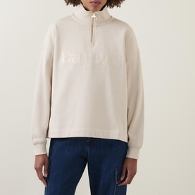 Sara Logo Half-Zip Sweatshirt