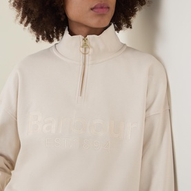 Sara Logo Half-Zip Sweatshirt