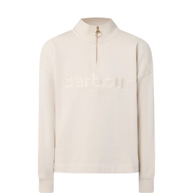 Sara Logo Half-Zip Sweatshirt