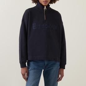 Sara Logo Half-Zip Sweatshirt