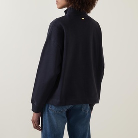 Sara Logo Half-Zip Sweatshirt