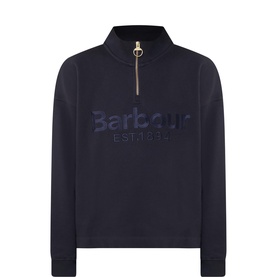 Sara Logo Half-Zip Sweatshirt
