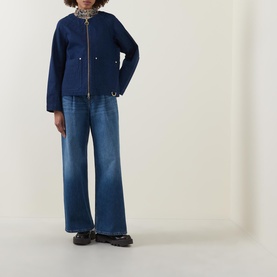 Saima Logo Denim Overshirt