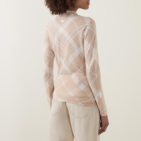 Savannah Check Knit Top