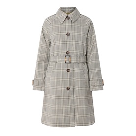 Maia Check Print Trench
