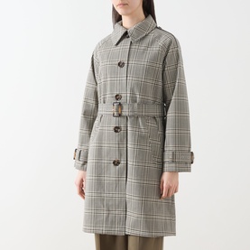 Maia Check Print Trench