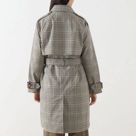 Maia Check Print Trench