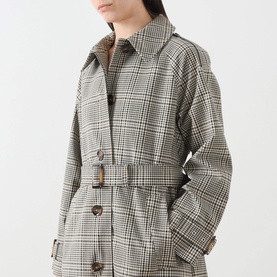 Maia Check Print Trench