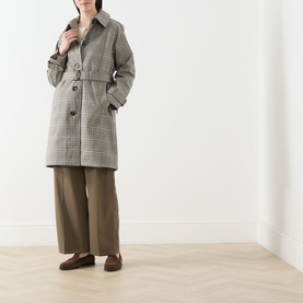 Maia Check Print Trench