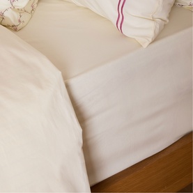 180 Thread Count Evelyn Buttermilk Fitted Sheet