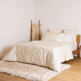 180 Thread Count Evelyn Buttermilk Fitted Sheet