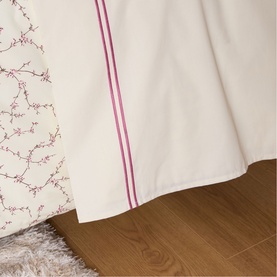 180 Thread Count Evelyn Buttermilk Pink Rolenio Flat Sheet