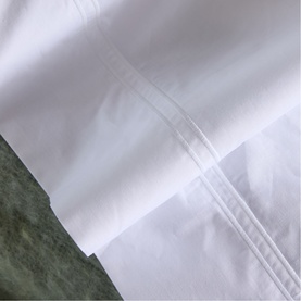 180 Thread Count Evelyn White Rolenio Flat Sheet