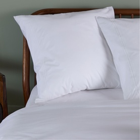 180 Thread Count Evelyn White Square Rolenio Pillowcase