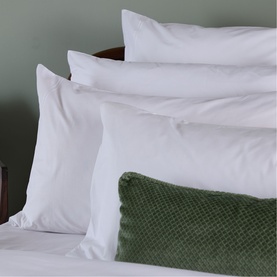 180 Thread Count Evelyn White King Pillowcase Set