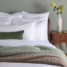 180 Thread Count Evelyn White King Pillowcase Set