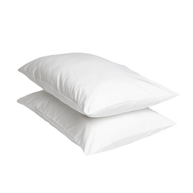 180 Thread Count Evelyn White Pillowcase Set