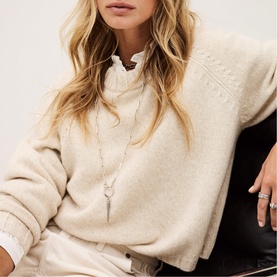 Corvy Cashmere Cropped Sweater