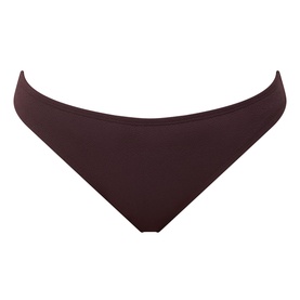 Jets Chocolate Bikini Brief in smooth nylon-elastane fabric, minimal cut with low-rise waistband and cheeky coverage