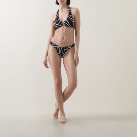 Bonita Abstract Print Triangle Bikini Top