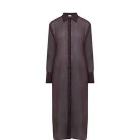 Belted Beach Shirt Dress