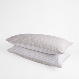 300 Thread Count Mia White King Pillowcase Pair