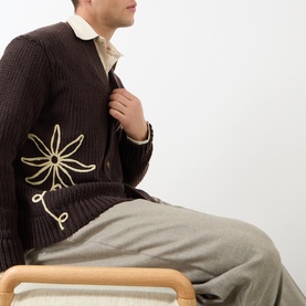 Mika Flower Knit Cardigan