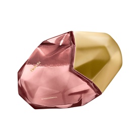 OREBELLA Window2Soul Parfum 50ml, faceted gem-shaped bottle in rose-pink with gold cap