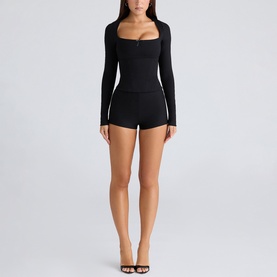 Corset Long-Sleeved Top