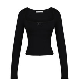 Corset Long-Sleeved Top