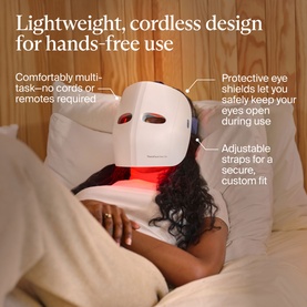 TheraFace Mask Glo - Cordless LED Skincare Mask with Relaxing Massage