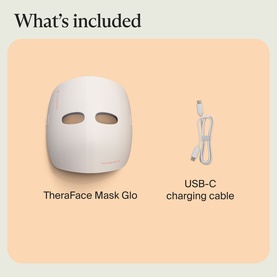 TheraFace Mask Glo - Cordless LED Skincare Mask with Relaxing Massage