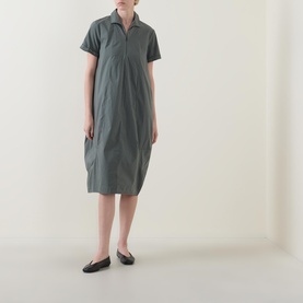 Cocoon Zip Shirt Dress