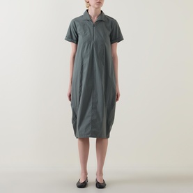 Cocoon Zip Shirt Dress