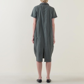 Cocoon Zip Shirt Dress