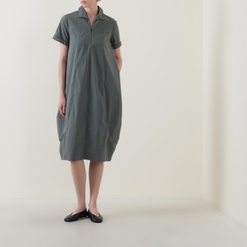 Cocoon Zip Shirt Dress
