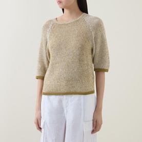 Two-Tone Knit Top
